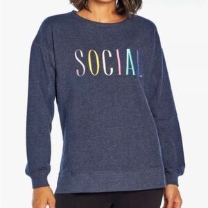 Wildfox Social Graphic Sweatshirt size Small or Medium